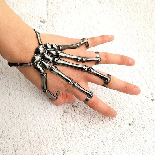 Punk Skeleton Hand Bone Bracelet