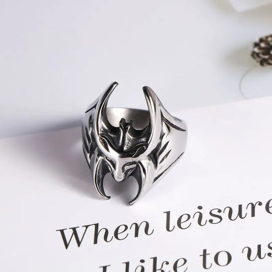 Vintage Batman Stainless Steel Ring