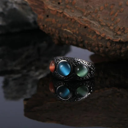 Vintage Cat's Eye  Stainless Steel Ring