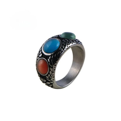 Vintage Cat's Eye  Stainless Steel Ring