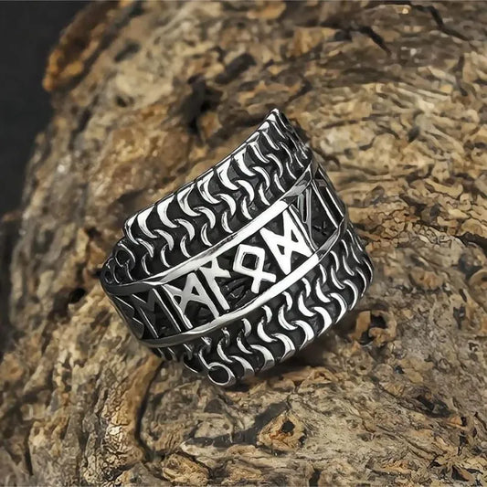 Vintage Viking Rune Ring
