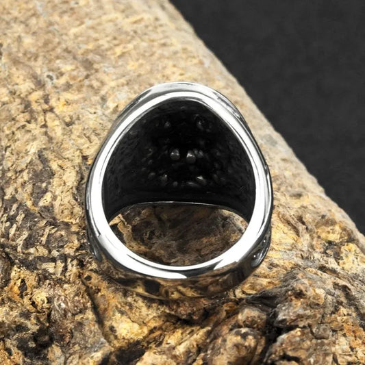 Vintage Viking Wolf Stainless Steel Ring